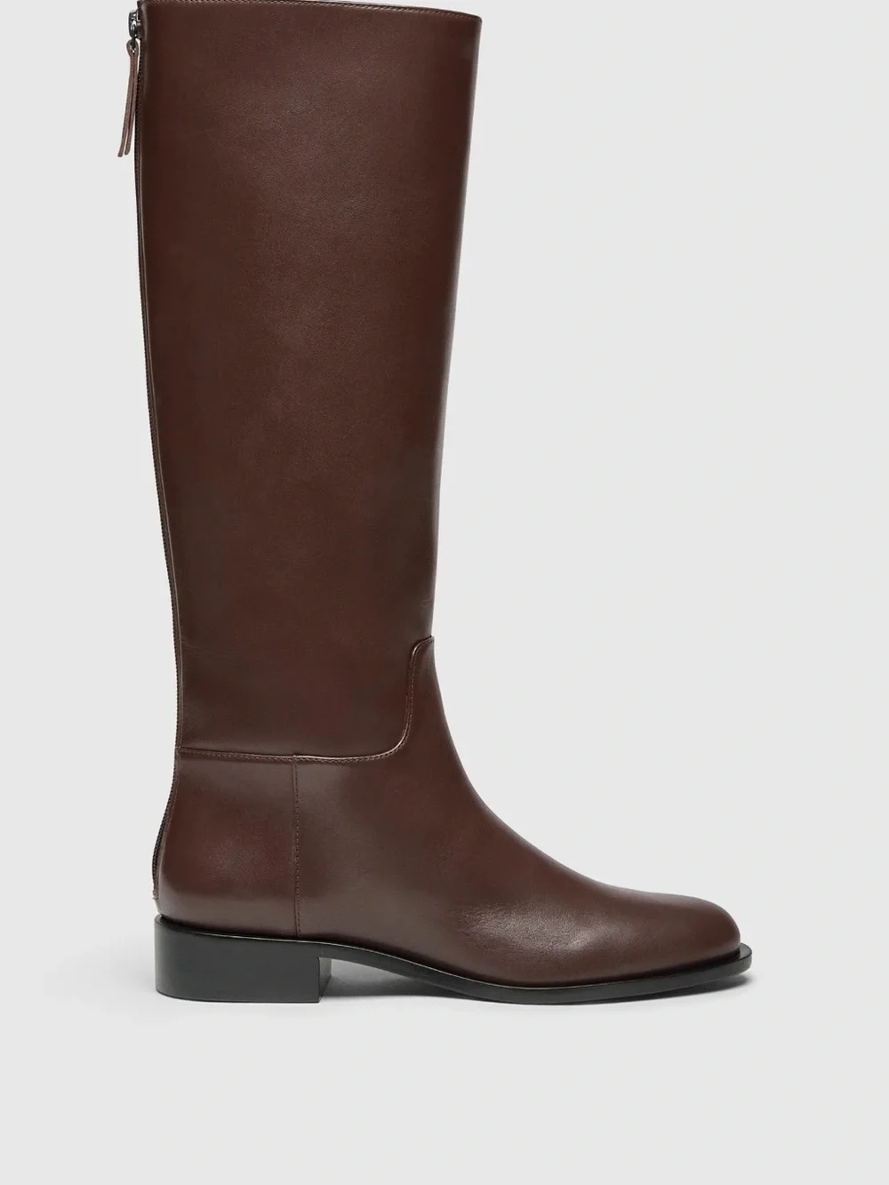 Reformation Velvet Hour Knee Boot Brown - Size 7.5